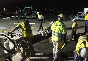 airport concrete slab replacement